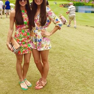 Floral long-Sleeved Romper